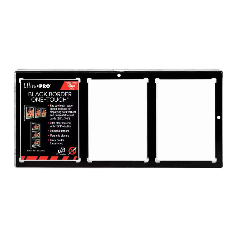 Ultra Pro One-Touch Magnethållare 35pt – 3-Card Black Border