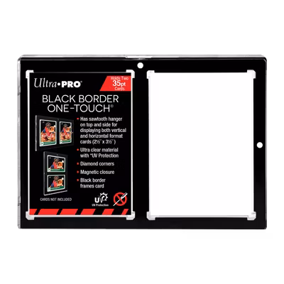 Ultra Pro One-Touch Magnethållare 35pt – 2-Card Black Border