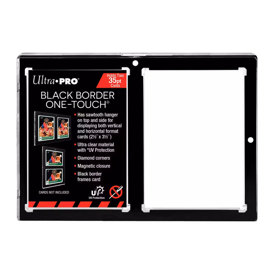 Ultra Pro One-Touch Magnethållare 35pt – 2-Card Black Border