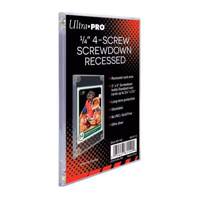 Ultra Pro 1/4" Screwdown Recessed Holder – korthållare med fyra skruvar