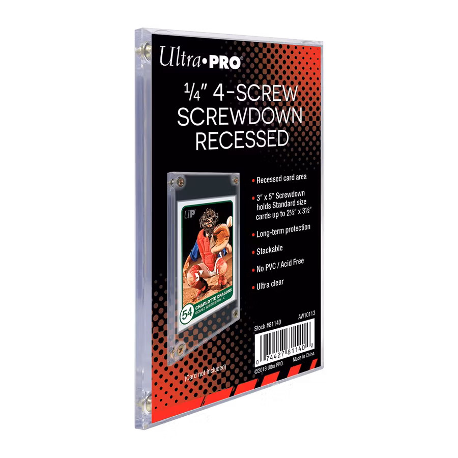 Ultra Pro 1/4" Screwdown Recessed Holder – korthållare med fyra skruvar