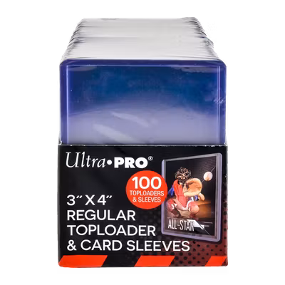 Ultra Pro Regular Toploader & Card Sleeves 3x4 – 100-pack