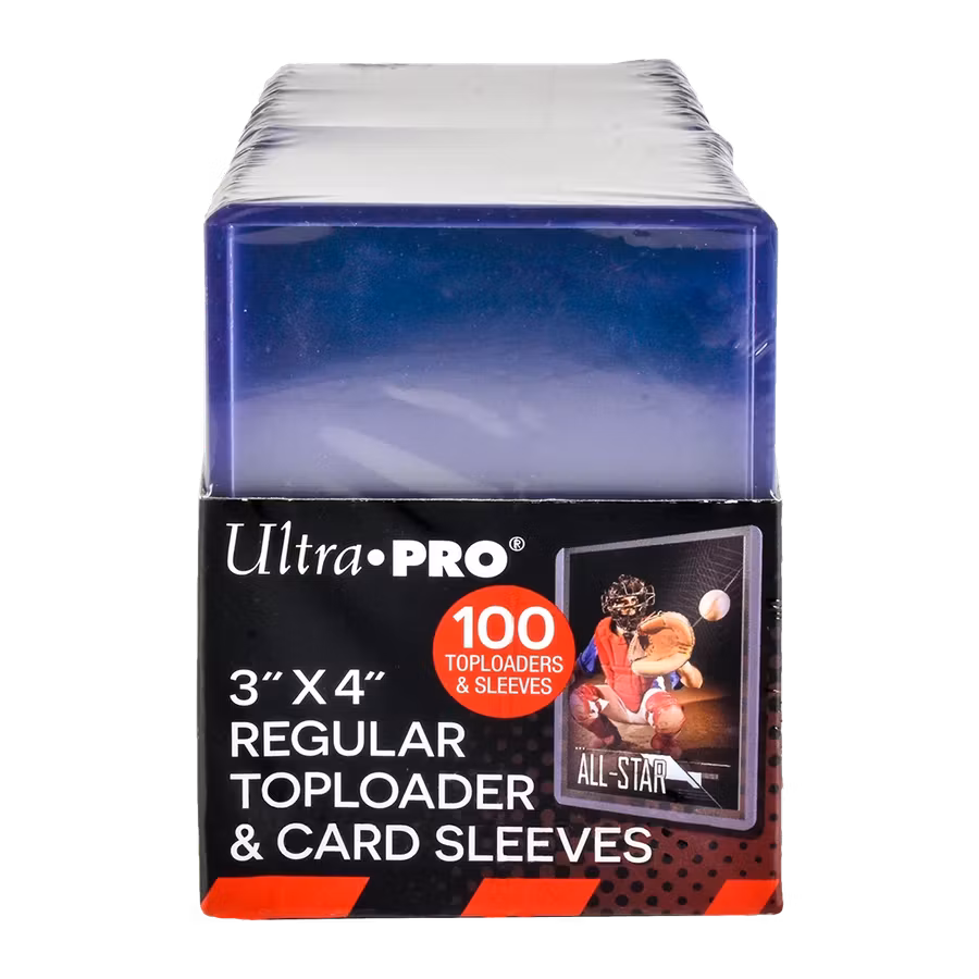 Ultra Pro Regular Toploader & Card Sleeves 3x4 – 100-pack