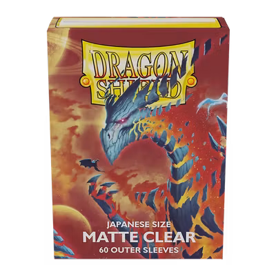 Dragon Shield Outer Sleeves Matte Japanese Size – Clear (60)
