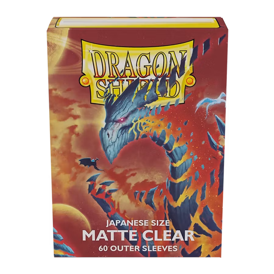 Dragon Shield Outer Sleeves Matte Japanese Size – Clear (60)