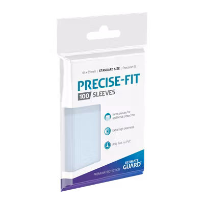Ultimate Guard Precise-Fit Sleeves Standard Size – Transparent (100)