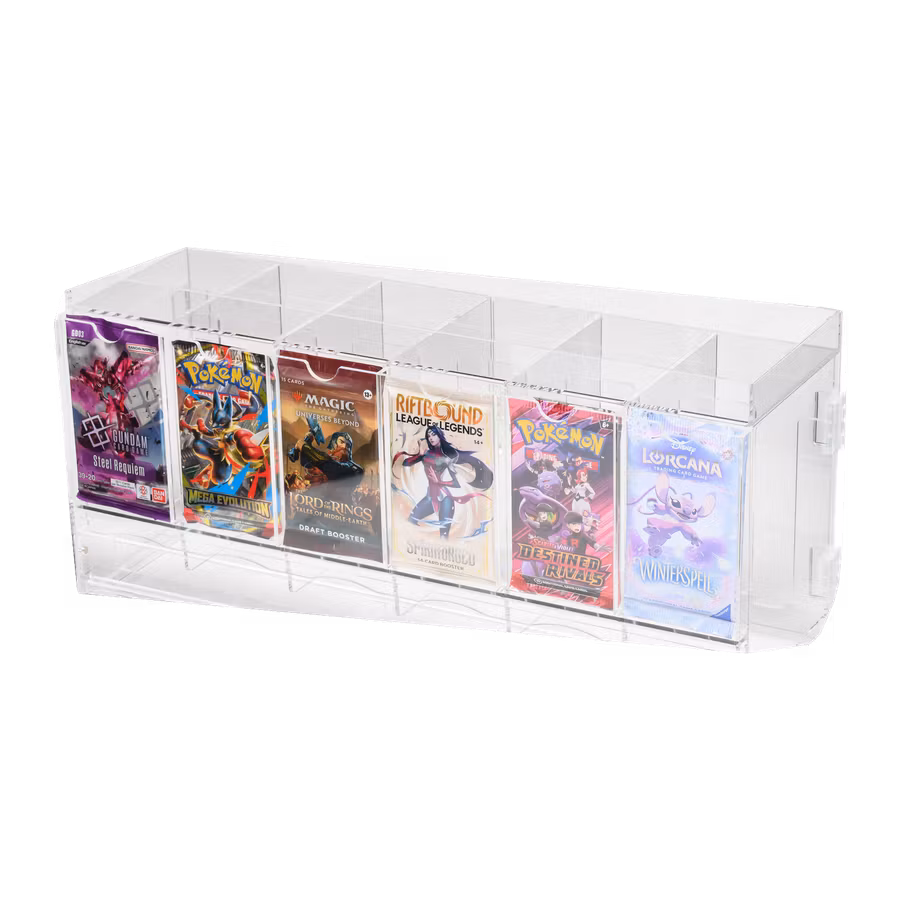 The Acrylic Box Akryldispenser för booster packs – 6 fack