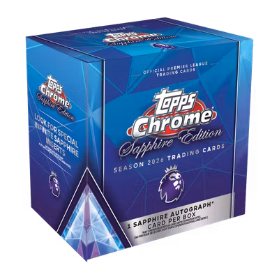2026 Topps Chrome Premier League Sapphire Edition – Box