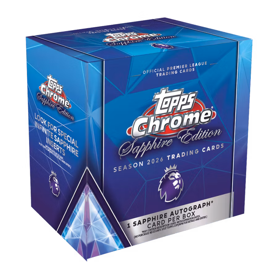 2026 Topps Chrome Premier League Sapphire Edition – Box