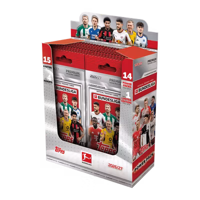 Topps Flagship Bundesliga 2026/27 – Power Pack Display (14 paket)
