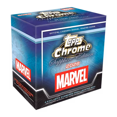 2026 Topps Chrome Marvel Comics Sapphire Edition – Hobby Box