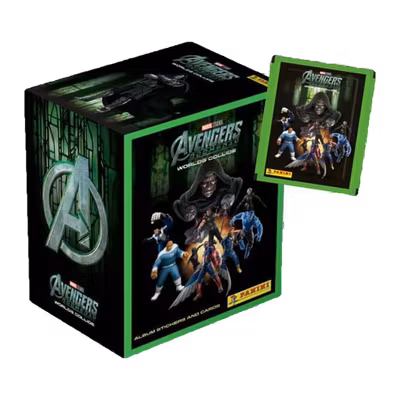 Panini Avengers: Doomsday Worlds Collide Sticker & Trading Cards – Display med 36 paket
