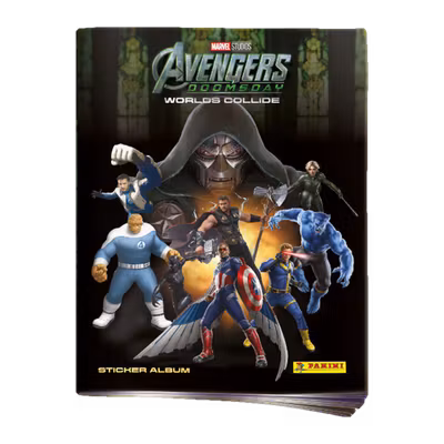 Panini Avengers: Doomsday Worlds Collide Sticker & Trading Cards – Album
