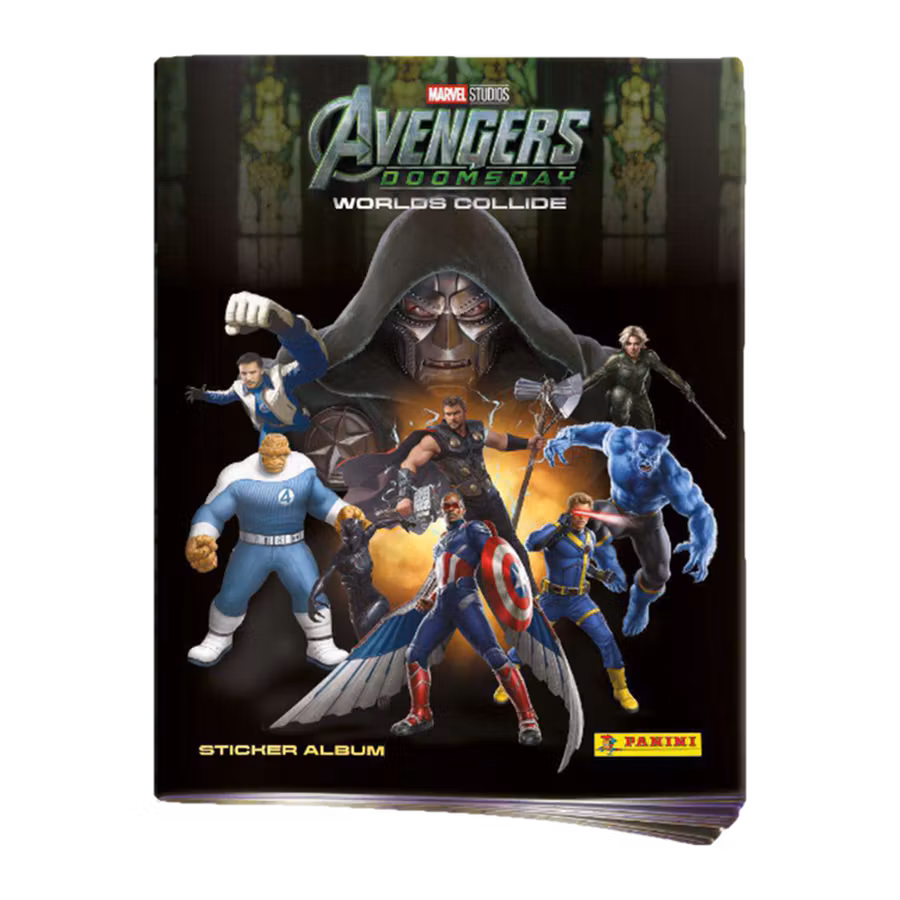 Panini Avengers: Doomsday Worlds Collide Sticker & Trading Cards – Album