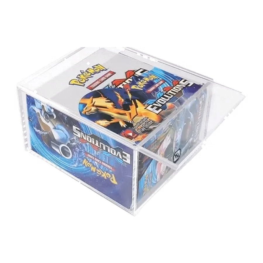 Evoretro Akrylmonter för Pokémon boosterbox – 4 mm skjutlock