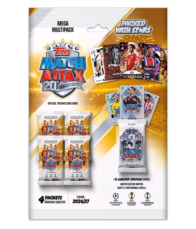 Topps Match Attax UEFA Club Competitions 2026/27 – Mega Multipack