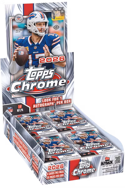 2026 Topps Chrome Football – Hobby Box