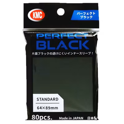KMC Perfect Size Sleeves – Black (80)