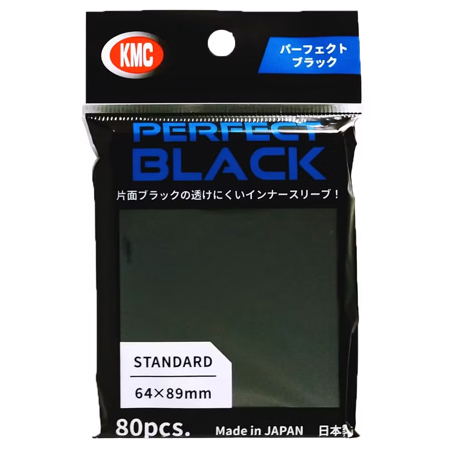 KMC Perfect Size Sleeves – Black (80)