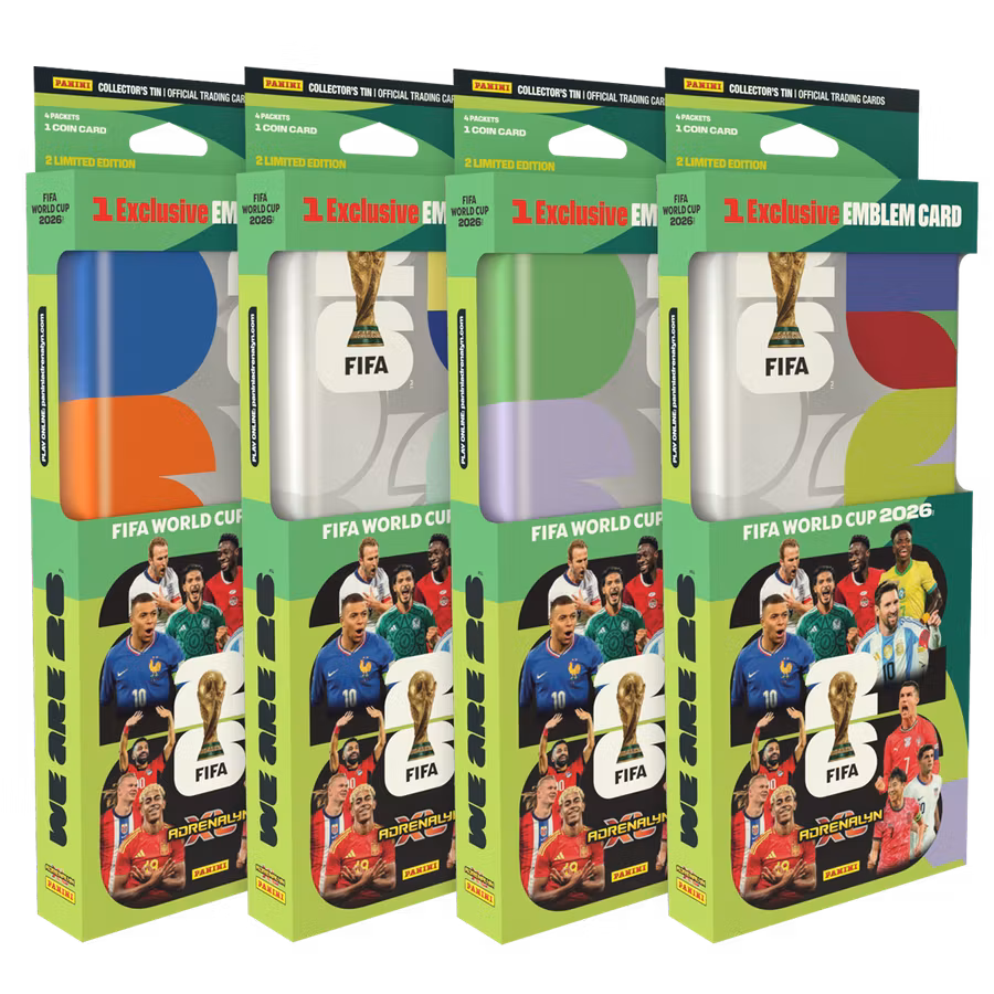 Panini FIFA World Cup 2026 Adrenalyn XL – Pencil Tin, kartong om 4