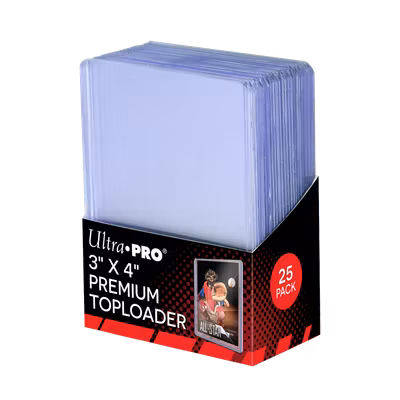 Ultra Pro Premium Toploader 3x4 – 25-pack