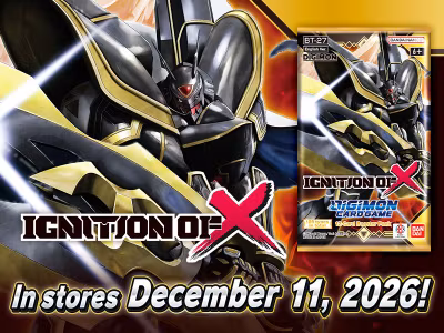 Digimon Card Game: Ignition of X (BT27) Booster Display
