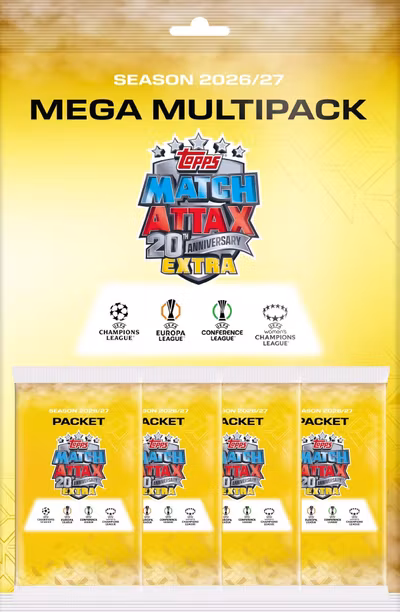 Topps Match Attax Extra UEFA Club Competitions 2026/27 – Mega Multipack