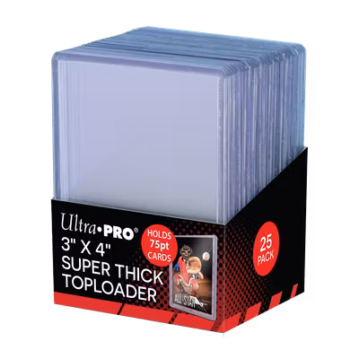 Ultra Pro Thick Toploader 75pt 3x4 – 25-pack
