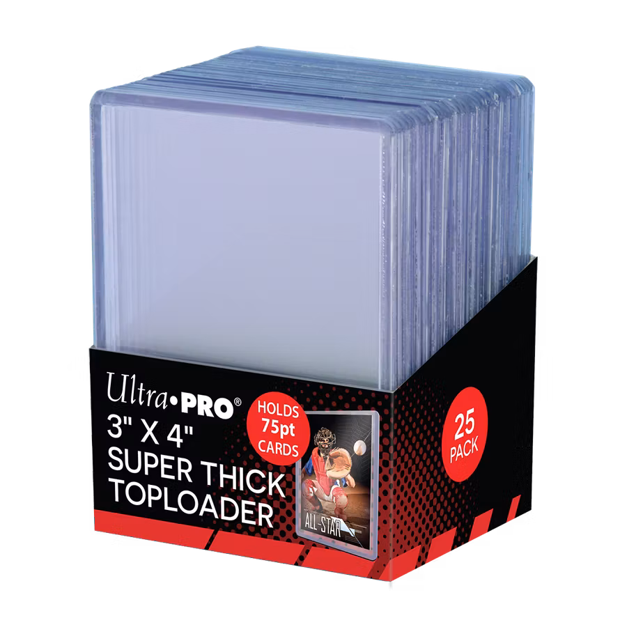 Ultra Pro Thick Toploader 75pt 3x4 – 25-pack