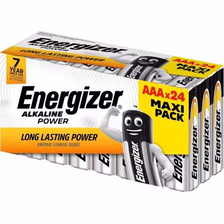 24 x Energizer Alkaline Power LR03/AAA (box) Maxi Pack
