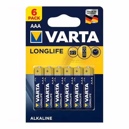 Varta Longlife AAA / LR03-batterier – 6-pack