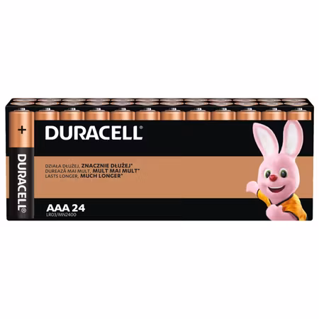 Duracell Basic AAA / LR03-batterier – 24-pack