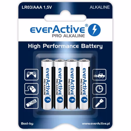 everActive Pro AAA / LR03-batterier – 4-pack