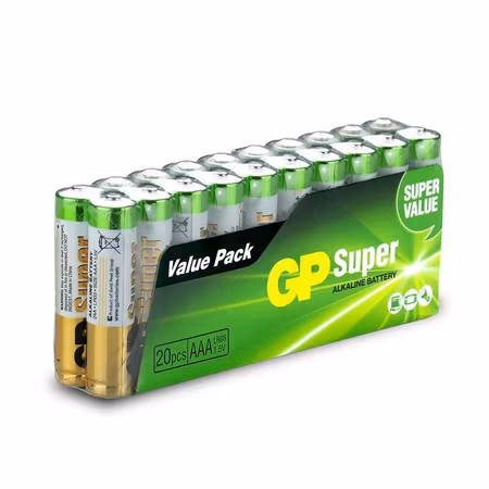 GP Super AAA / LR03-batterier – 20-pack