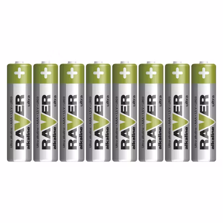 RAVER AAA / LR03-batterier – 8-pack