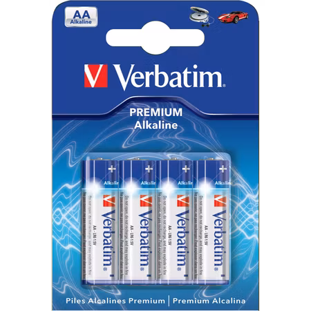 Verbatim AA / LR6-batterier – 4-pack, 1,5V