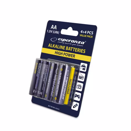 Esperanza AA / LR6-batterier – 8-pack