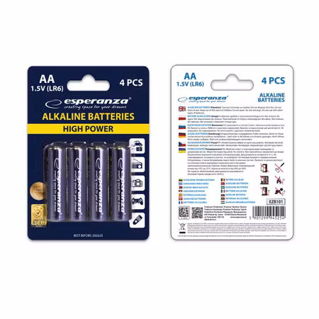 Esperanza AA / LR6-batterier – 4-pack