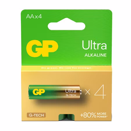 GP Ultra Alkaline G-TECH AA / LR6 – 4-pack