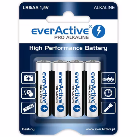 everActive Pro AA / LR6-batterier – 4-pack