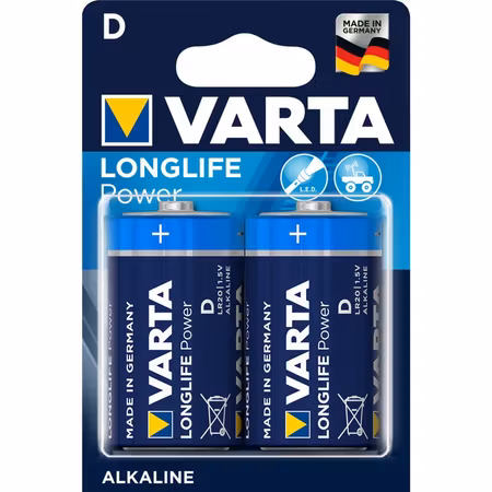 D-batterier / R20 Varta Longlife Power