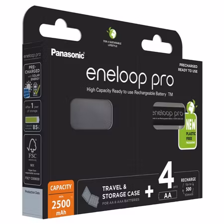 Panasonic Eneloop Pro AA / HR6 2500 mAh – 4-pack