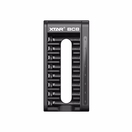 XTAR BC8 8-kanals batteriladdare för AA/AAA Ni-MH & 1,5V Li-ion