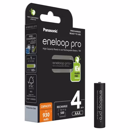 Panasonic Eneloop Pro AAA / HR03 930 mAh – 4-pack