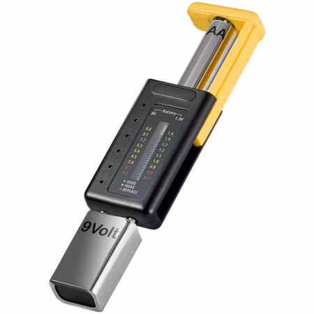 Goobay LCD-batteritestare – AAA, AA, C, D, 9V & N