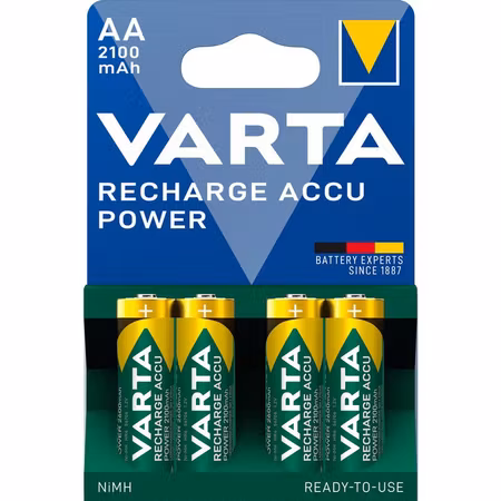 Uppladdningsbara batterier 4 x Varta Ready2use R6 AA Ni-MH 2100 mAh