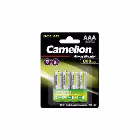 Uppladdningsbara batterier Camelion Always Ready Micro AAA 800mAh (4 st)