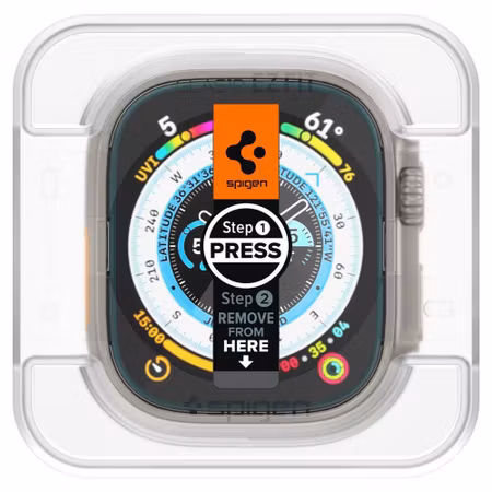 Spigen Glas.tR EZ Fit skärmskydd för Apple Watch Ultra 49 mm – 2-pack