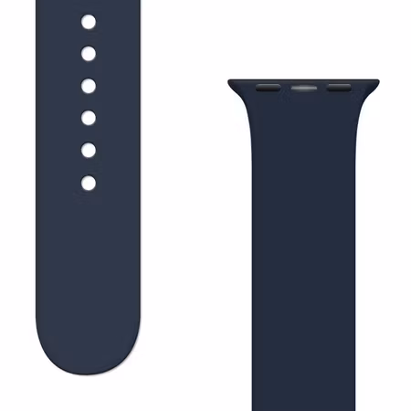 Silikonarmband för Apple Watch 42/44/45 mm – mörkblå