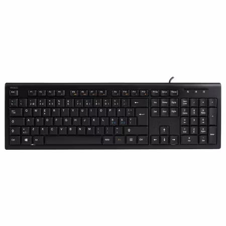 DELTACO TB-626 Tangentbord – Trådbundet, Fullstorlek, Nordisk Layout, USB-A